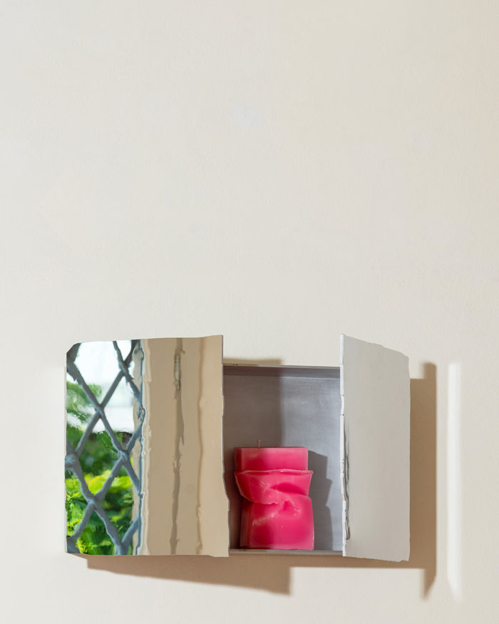 Foil Mirror Cabinet (double door)