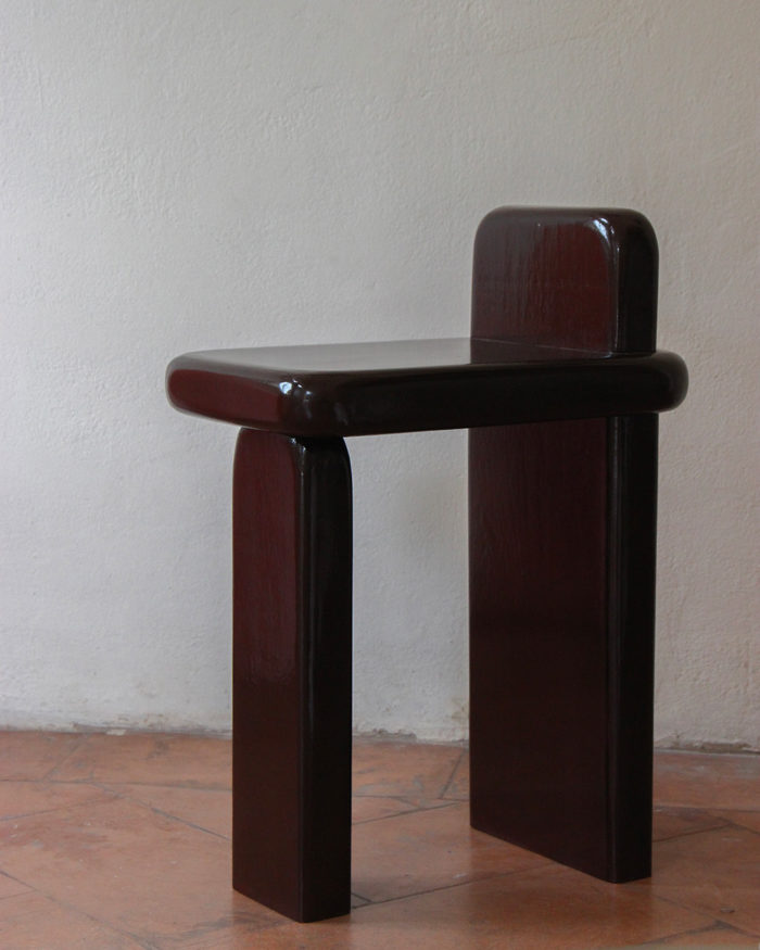 Lacquered Stool